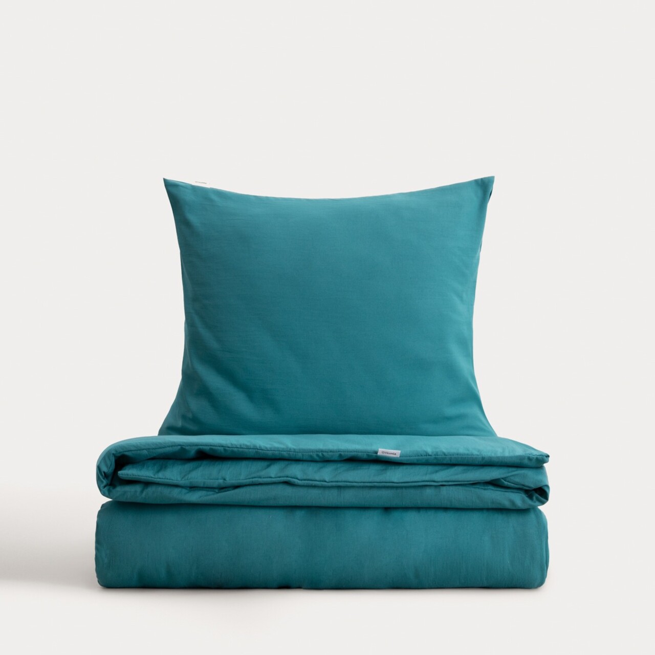 Lenjerie de pat King Size, Maisy, Homla, 200x220 cm, 3 piese, microfibra din poliester, turcoaz - imagine 5